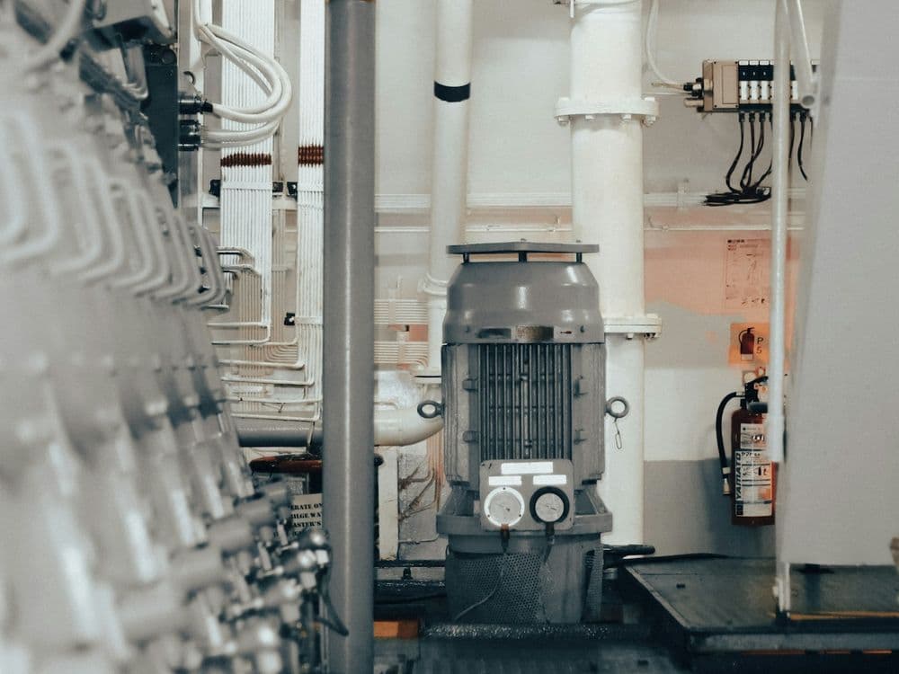 Industrial pump and piping installation used for fracturing fluid delivery